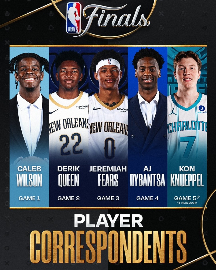 28圈-NBA公布总决“球员记者团”名单：状元大热迪班萨、克尼佩尔在列